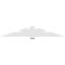 Ekena Millwork Kennewick Architectural Grade PVC Gable Bracket, 84"W x 14"H x 4"D x 6"F, 4/12 Pitch GBP084X14X0406KEN00 - alternate 3